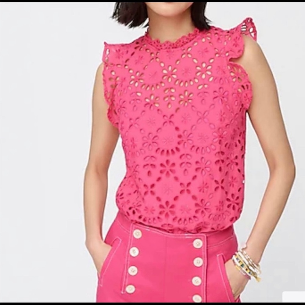 J. Crew lace top